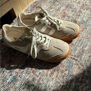 Gola Beige and White Sneakers